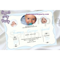 Baptism Invitation with photo,Christening Invitation with photo,First Communion Invitation with photo,(2bb) Baptism Invitation with photo,Christening Invitation with photo,First Communion Invitation with photo,(2bb)